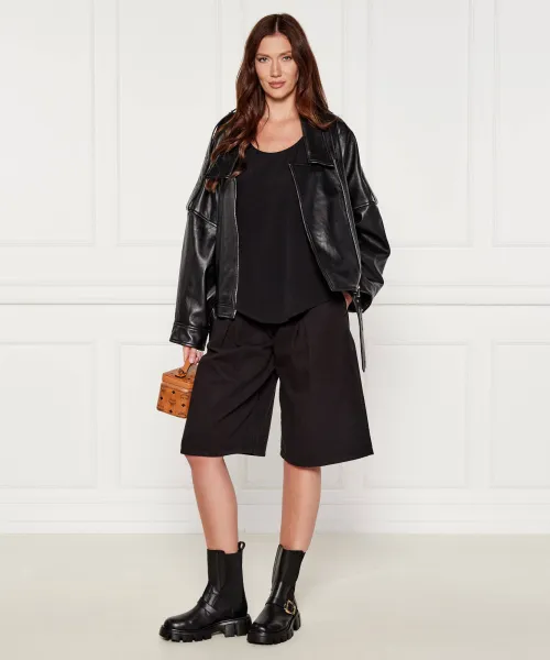 Δερμάτινα μποτάκια με πλατφόρμα Love Moschino | μαύρο JA24105G1NIA0