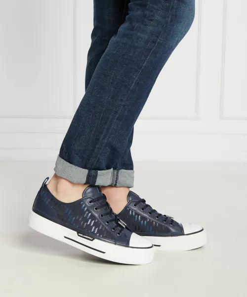 Sneakers KAMPUS MAX Karl Lagerfeld | ναυτικό μπλε με την προσθήκη δέρματος KL50424