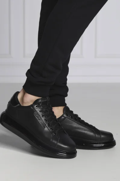 Δερμάτινος sneakers KAPRI KUSHION Karl Lagerfeld μαύρο