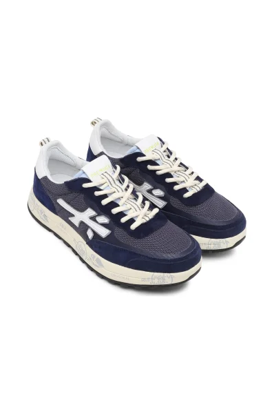 Sneakers NOUS 6765 | με την προσθήκη δέρματος Premiata ναυτικό μπλε