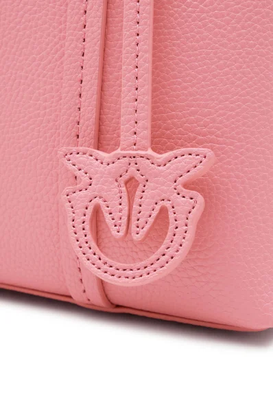 Δερμάτινα τσάντα shopper CARRIE Pinko ροζ