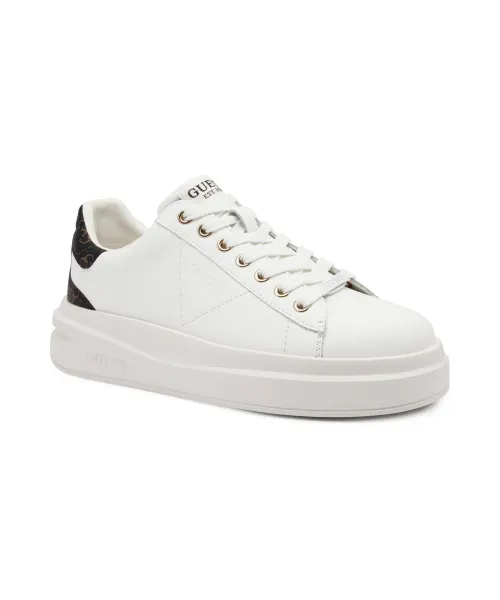 Δερμάτινος sneakers ELBINA Guess | άσπρο FLJELB FAL12