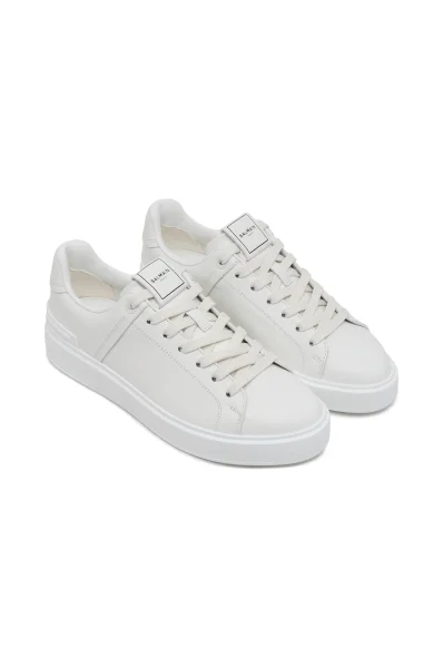 Δερμάτινος sneakers B-COURT Balmain άσπρο