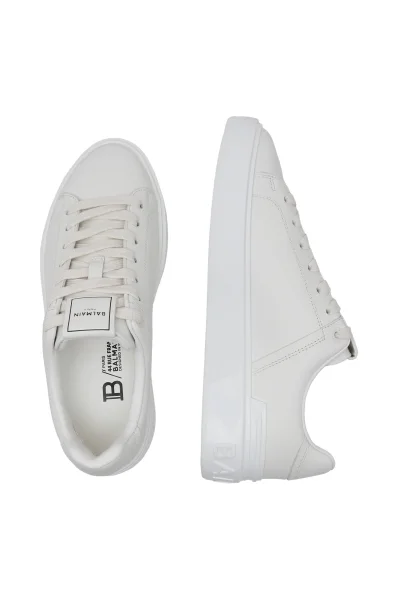 Δερμάτινος sneakers B-COURT Balmain άσπρο