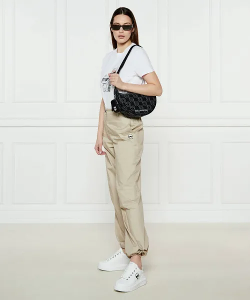 Δερμάτινος sneakers KAPRI Karl Lagerfeld άσπρο