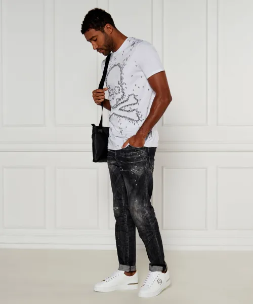 Δερμάτινα sneakers Lo-Top Philipp Plein άσπρο