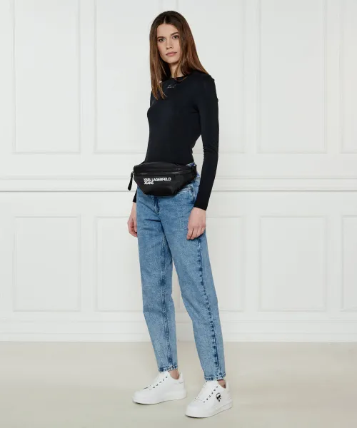 Δερμάτινος sneakers KAPRI Karl Lagerfeld άσπρο