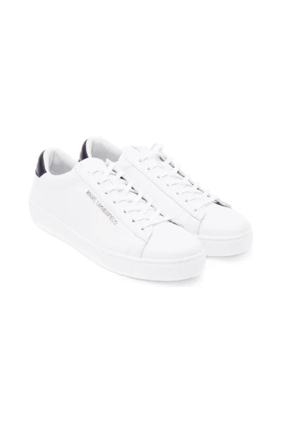 Δερμάτινος sneakers KUPSOLE III Karl Lagerfeld άσπρο