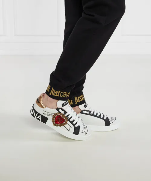 Δερμάτινος sneakers Dolce & Gabbana άσπρο