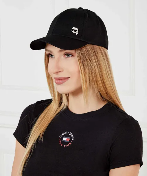 Καπέλο μπείζμπολ IKON PIN Karl Lagerfeld μαύρο