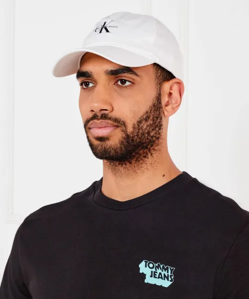 Καπέλο μπείζμπολ Calvin Klein Jeans άσπρο
