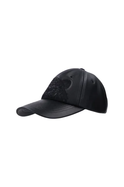 δερμάτινα καπέλο μπείζμπολ Kenzo μαύρο