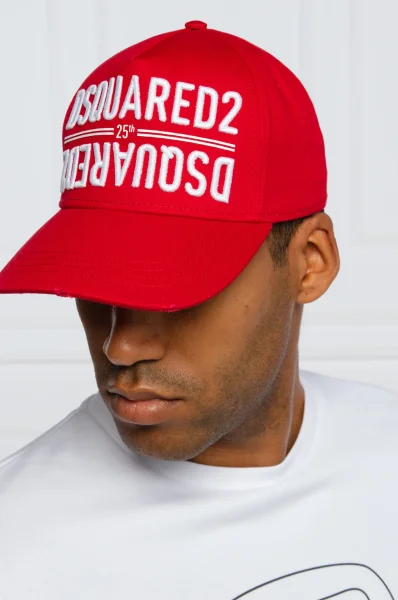 καπέλο μπείζμπολ Dsquared2 κόκκινο