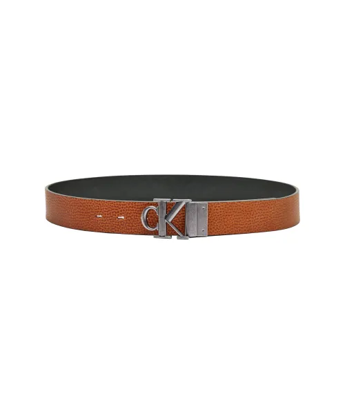 Δέρμα διπλής όψης ζώνη Calvin Klein Jeans μαύρο