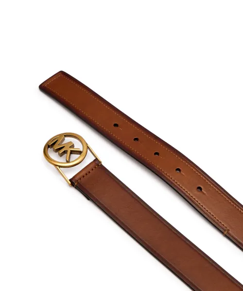 Δερμάτινα ζώνη Michael Kors καφέ