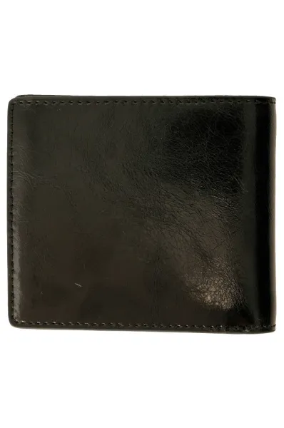 Δερμάτινα πορτοφόλι Trussardi μαύρο