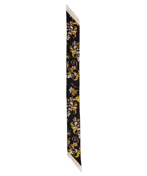 Διμερής μετάξι κασκόλ Versace Jeans Couture μαύρο