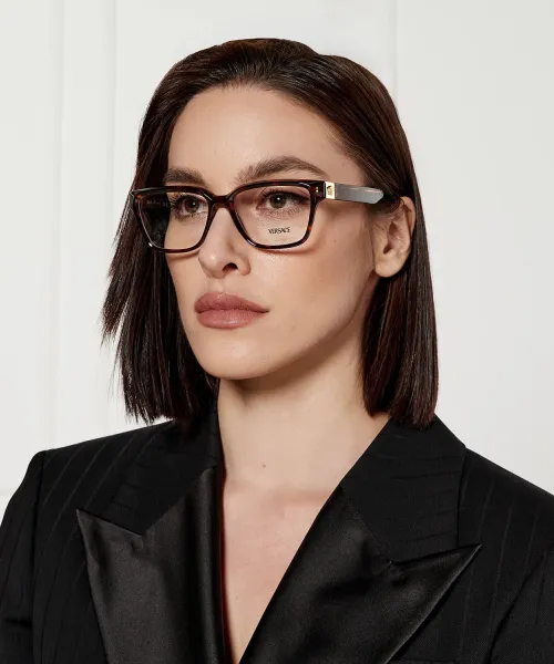 Διαφανή γυαλιά φακού Versace χελωνί