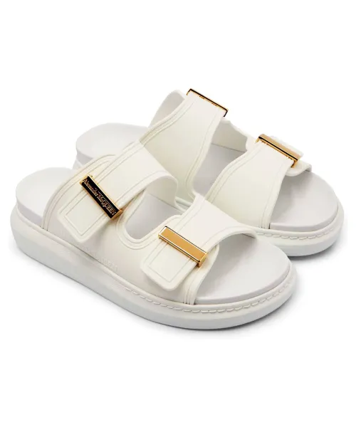Παντόφλες Alexander McQueen άσπρο
