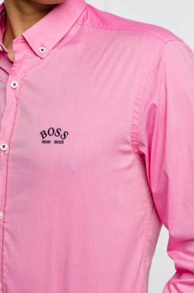 πουκάμισο biado | regular fit BOSS GREEN ροζ