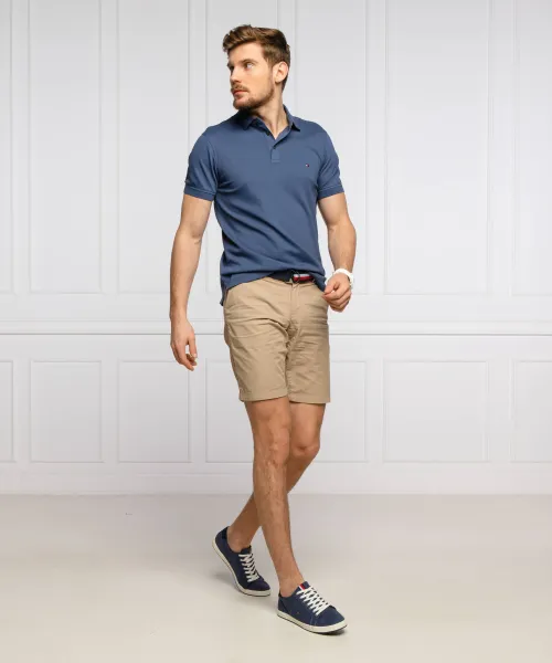 Πόλο 1985 | Slim Fit | pique Tommy Hilfiger μπλέ