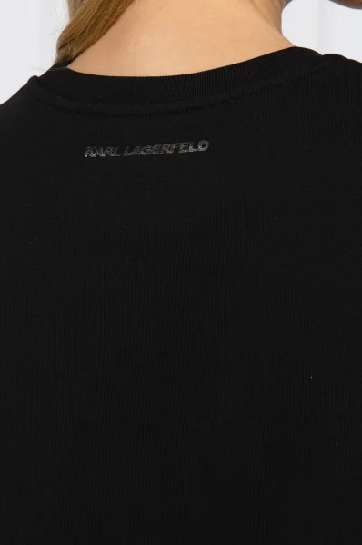 Μπλούζα Mini Ikonik Karl | Regular Fit Karl Lagerfeld μαύρο