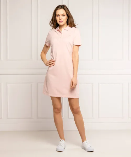 Φόρεμα Lacoste πουδραρισμένο ροζ