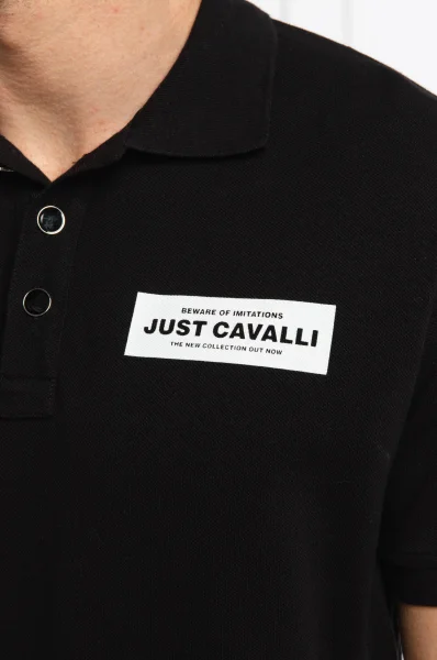 Πόλο | Regular Fit Just Cavalli μαύρο