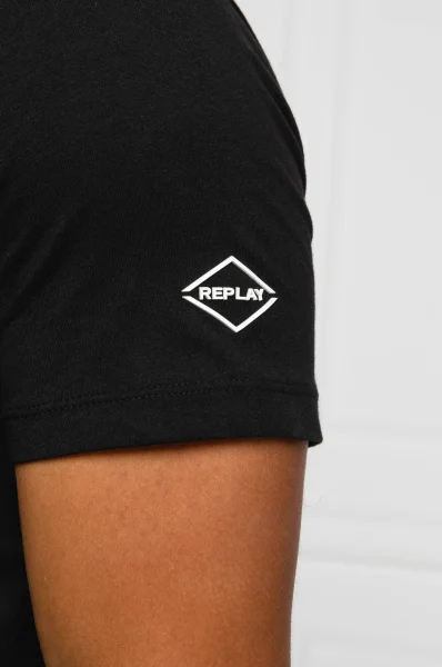 t-shirt | regular fit Replay μαύρο