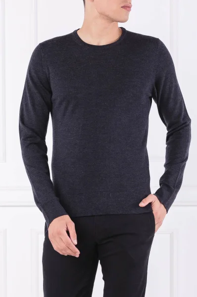 μάλλινος πουλόβερ superior | regular fit Calvin Klein γραφίτη
