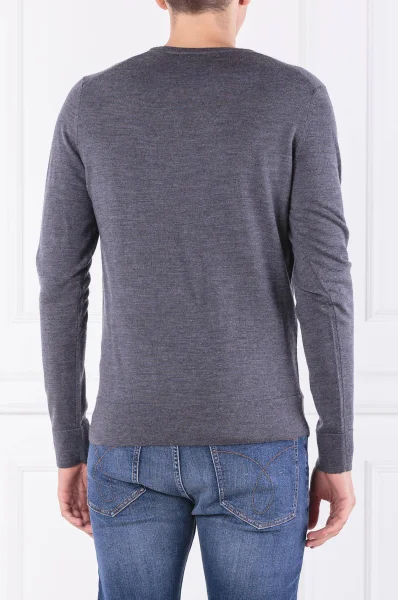 μάλλινος πουλόβερ superior | regular fit Calvin Klein γκρί
