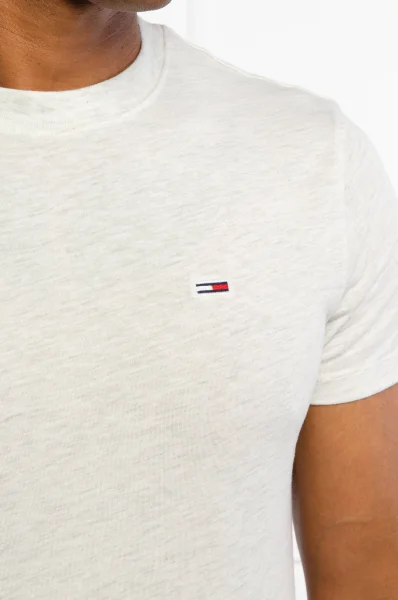 T-shirt | Slim Fit Tommy Jeans κρεμώδες