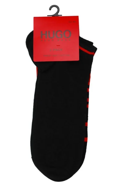 κάλτσες 2 pack as logo HUGO μαύρο