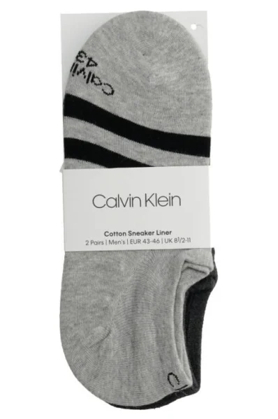 Κάλτσες 2 pack Calvin Klein γκρί