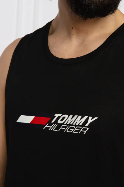 Φανελάκι ESSENTIALS | Regular Fit Tommy Sport μαύρο