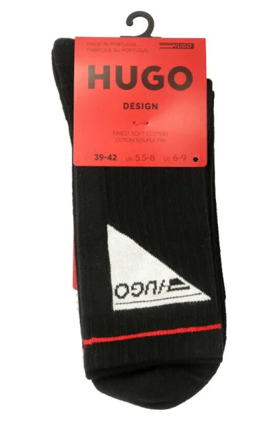 Κάλτσες QS RIB ACTIVE Hugo Bodywear μαύρο