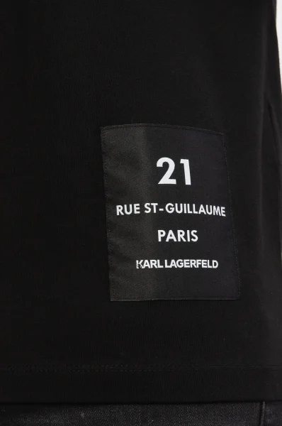 T-shirt | Slim Fit Karl Lagerfeld μαύρο