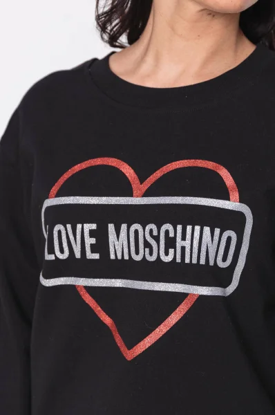 μπλούζα | regular fit Love Moschino μαύρο