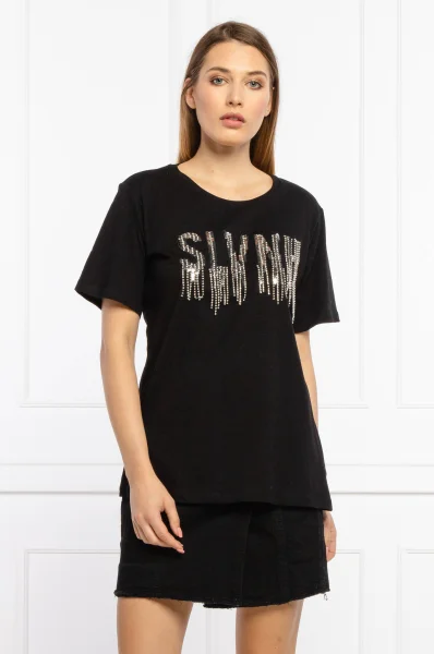 T-shirt | Regular Fit Silvian Heach μαύρο