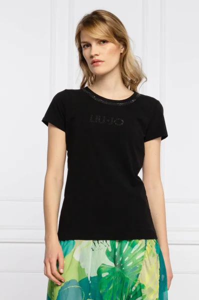 T-shirt | Regular Fit Liu Jo Beachwear μαύρο
