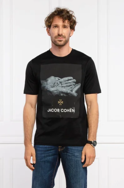 T-shirt | Regular Fit Jacob Cohen μαύρο