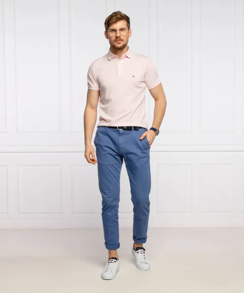 Πόλο 1985 | Slim Fit | pique Tommy Hilfiger πουδραρισμένο ροζ