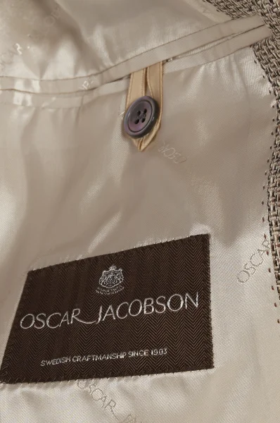 Σακάκι Ferry Patch Soft | Regular Fit Oscar Jacobson μπεζ