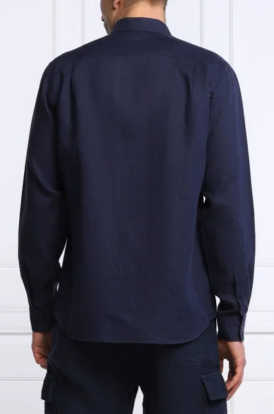 Λινό πουκάμισο | Regular Fit Vilebrequin ναυτικό μπλε