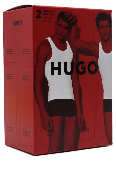 Tank top 2pack Hugo Bodywear χακί