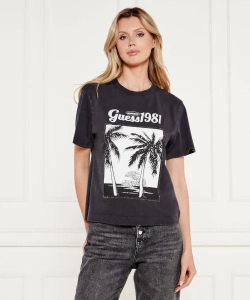 T-shirt GUESS | γραφίτη Regular Fit W5YI17 I3Z14