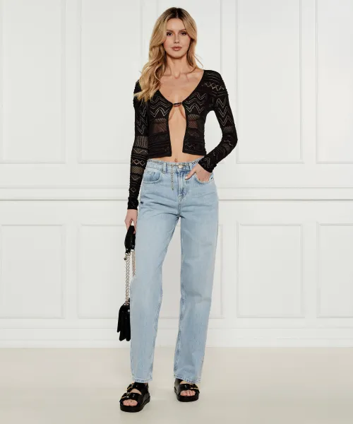 Jeans | Straight fit | high waist Liu Jo χρώμα του ουρανού