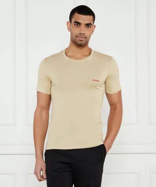 Tshirt 2 pack | Regular Fit Hugo Bodywear μπεζ