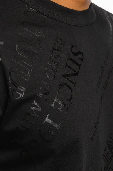 T-shirt | Regular Fit Versace Jeans Couture μαύρο