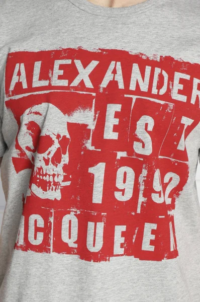 T-shirt | Regular Fit Alexander McQueen γκρί